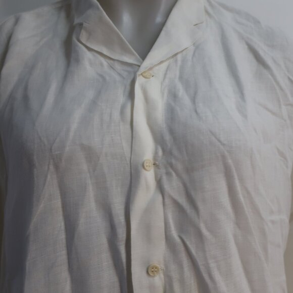 Mens Gianni Versace White Button Down Top XL/IT 52 - Picture 3 of 8
